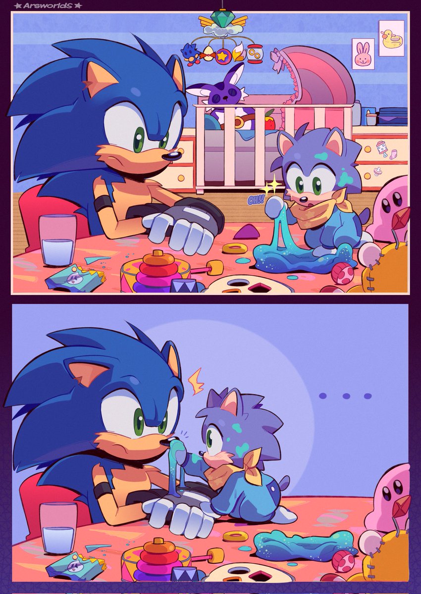 Father and son time 💙
Amy knows how cute this is-😤💕
#SonicTheHedgehog ✨ 