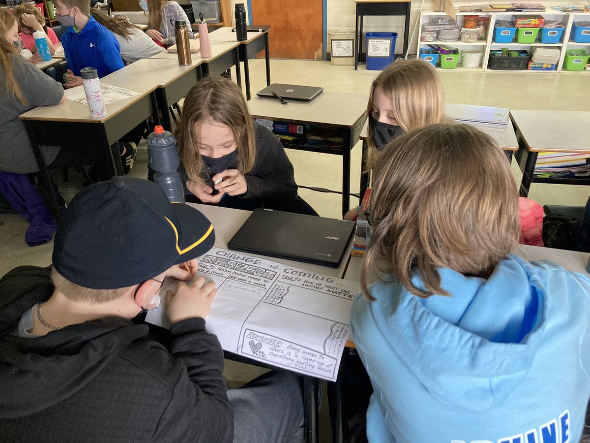 Grade6R's tweet photo. Starting our discussion about the choices people have about wearing masks after March Break @GPVanierJH https://t.co/4YWm4JoNEU