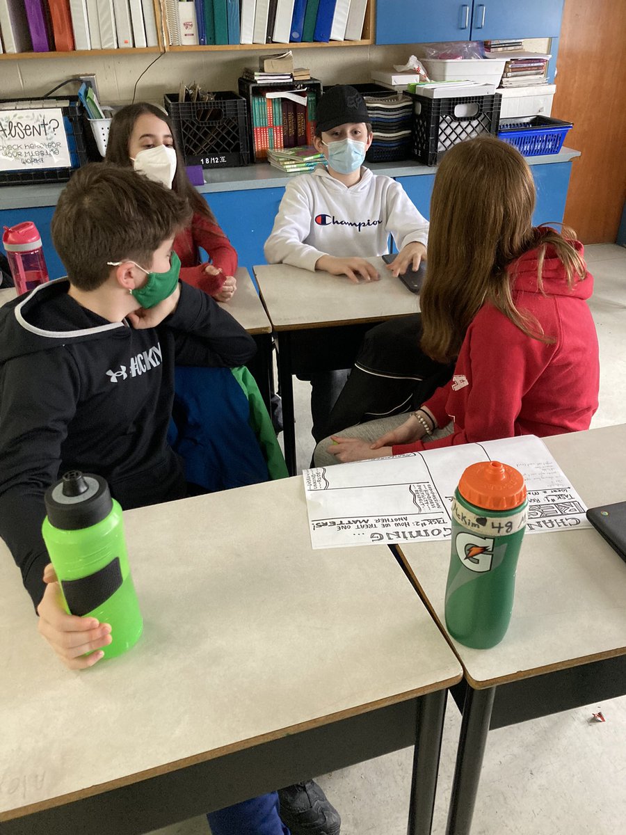 Starting our discussion about the choices people have about wearing masks after March Break @GPVanierJH
