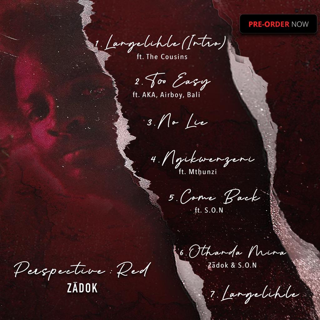 vthseason's tweet photo. ‼️Connect with @ZadokZA 🔥🔥He is dropping his EP Perspective: Red ‼️
The countdown to Friday ,11 March is on!
#PerspectiveRed #NoLie
https://t.co/K7M6Q2V0XE https://t.co/bbFs3U2pzM