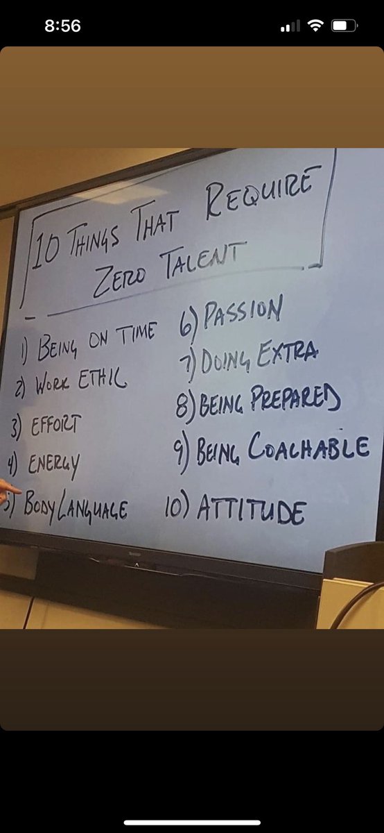 CoachAgpalsa's tweet photo. Often times it’s the things that require zero talent that separate the good from the great.  We are what we repeatedly do!  #MotivationMonday #TheHardWay https://t.co/h7dplmvpaU
