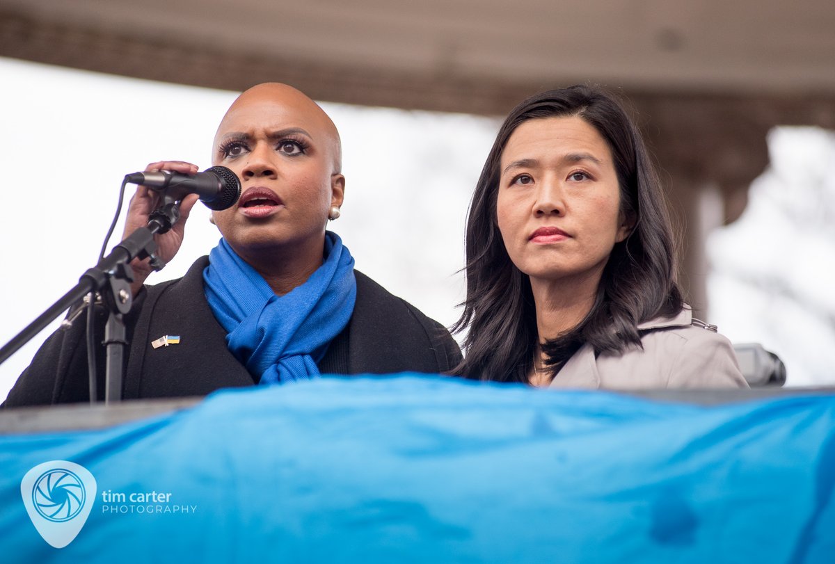 Ayanna Pressley &amp; Michelle Wu
Boston "Stand With Ukraine" Rally
#StandWithUkraine️ #SupportUkraine #Ukraine️