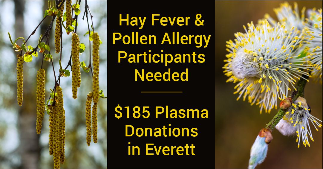How's that pollen working for you???? If the itchysneezyredeyecantbreathe allergy thang has hit you hard, check out plasma donations for allergy diagnostics and research. #everettwa #Seattle #snohomishcounty #lakestevens #pnw #bellingham #skagit #bellevuewa #pollen #allergies