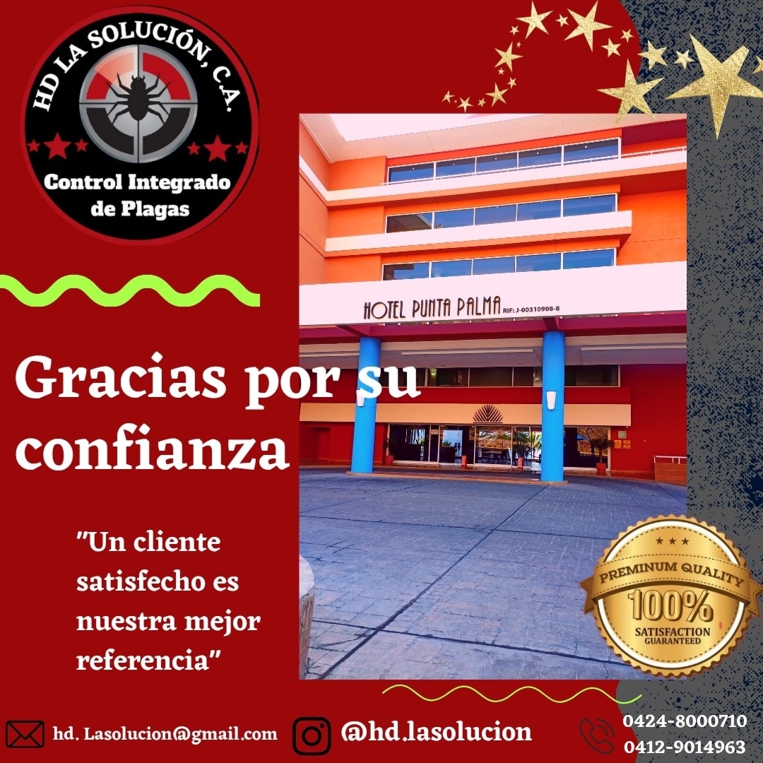 HDLASOLUCION's tweet photo. @HDLASOLUCION #controlintegradodeplagas "Un cliente satisfecho es nuestra mejor referencia" llama ahora y solicita tu presupuesto sin compromiso 0424-8000710/04129014963 https://t.co/SoBrMRJAM6