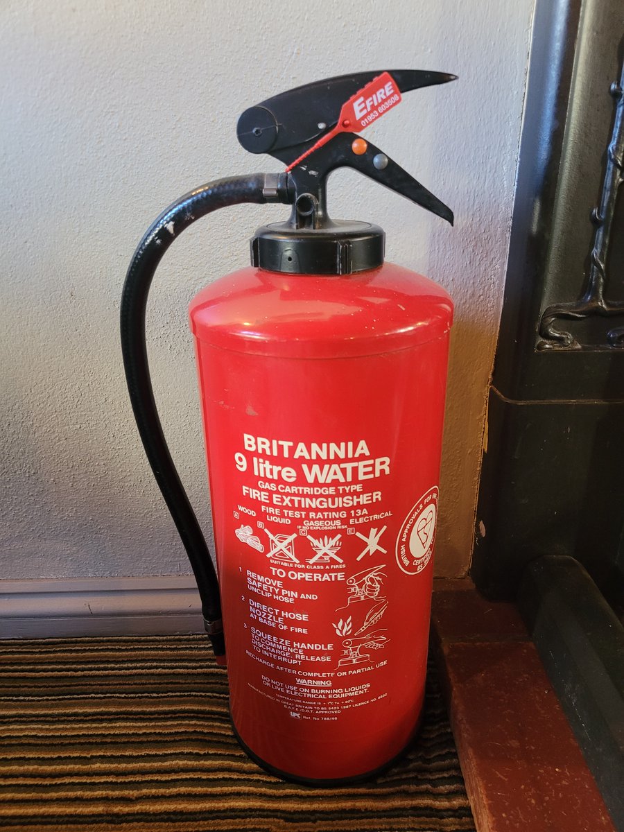 Whilst out today we spotted a trusted extinguisher in the pub! This was manufactured in February 1993!
Our Britannia portables are manufactured in Norfolk to a high standard with quality UK mild steel and a robust zinc alloy head cap - built to last!
#quality #extinguisher