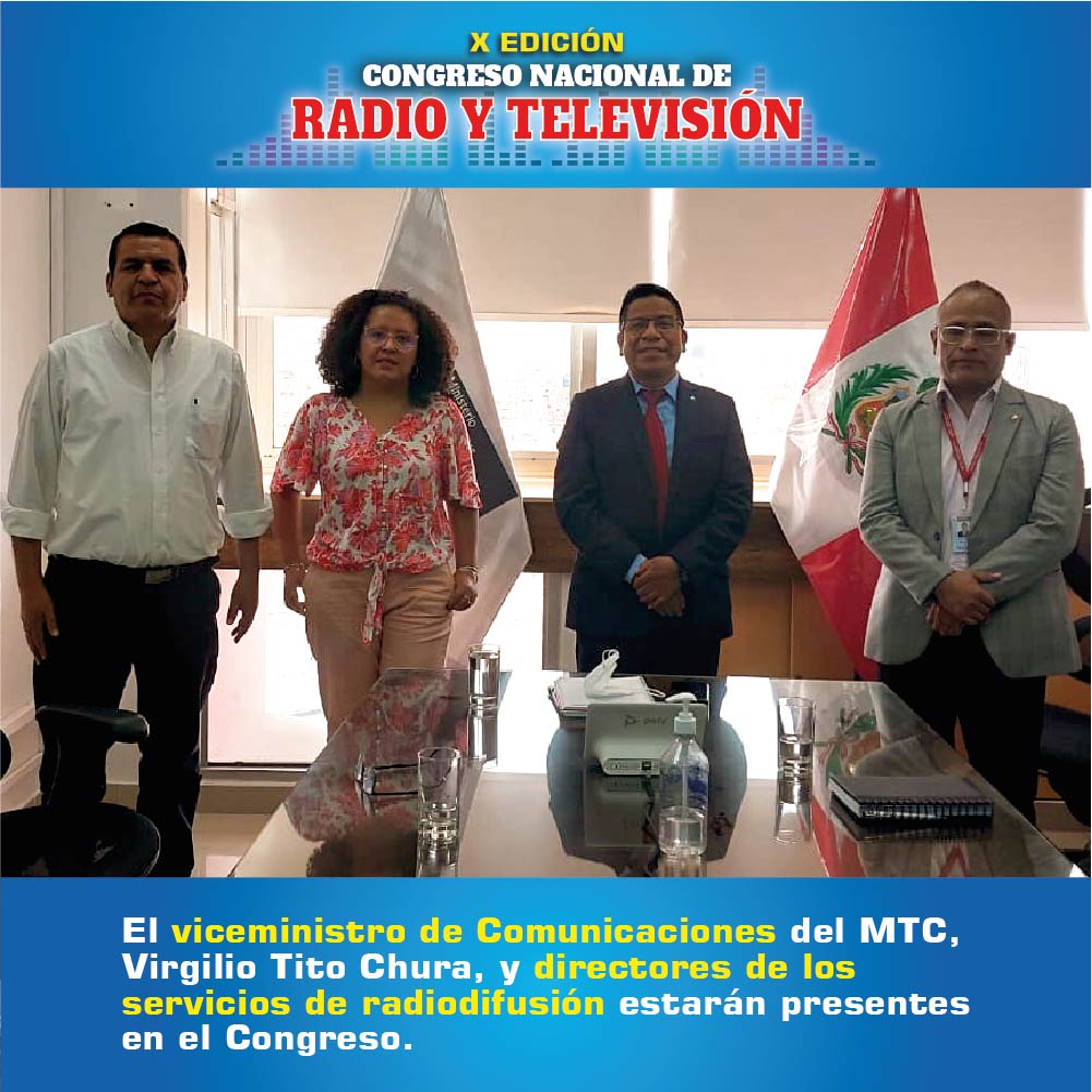 mediosperu's tweet photo. 𝗩𝗶𝗿𝗴𝗶𝗹𝗶𝗼 𝗧𝗶𝘁𝗼, 𝗩𝗶𝗰𝗲𝗺𝗶𝗻𝗶𝘀𝘁𝗿𝗼 𝗱𝗲 𝗖𝗼𝗺𝘂𝗻𝗶𝗰𝗮𝗰𝗶𝗼𝗻𝗲𝘀 𝗱𝗲𝗹 @MTC_GobPeru y directores de radiodifusión, confirmaron su participación.
𝗟𝗲𝗲 𝗹𝗮 𝗻𝗼𝘁𝗮: https://t.co/BXK8gJ2LB6
📝𝗜𝗻𝘀𝗰𝗿𝗶́𝗯𝗲𝘁𝗲: https://t.co/ngULkTzNbz
#CNRTV https://t.co/vALjkIb81R