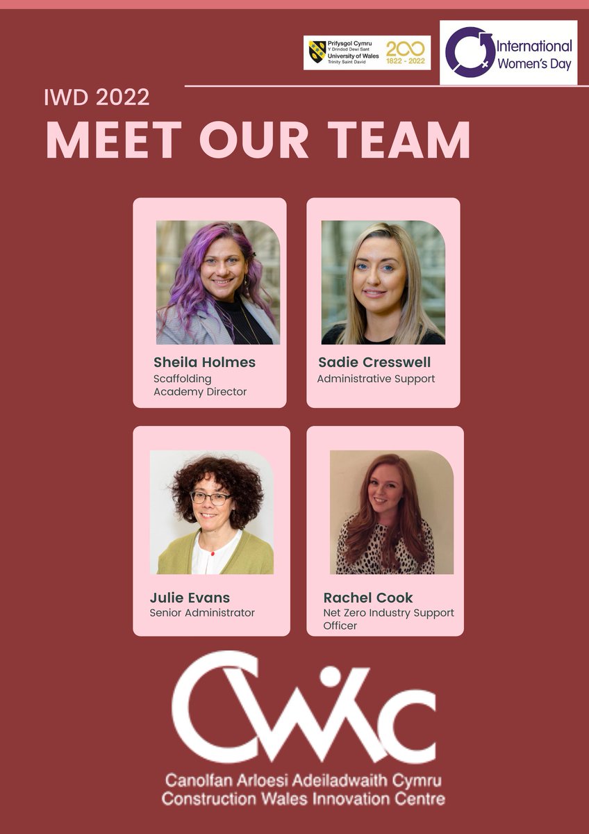 Did you know that at CWIC our team is 50% female! Each with their own connection to the construction industry. 

#internationalwomensday2022 is just around the corner and we want to introduce you to our team so this week we will be showcasing their stories on our social media.