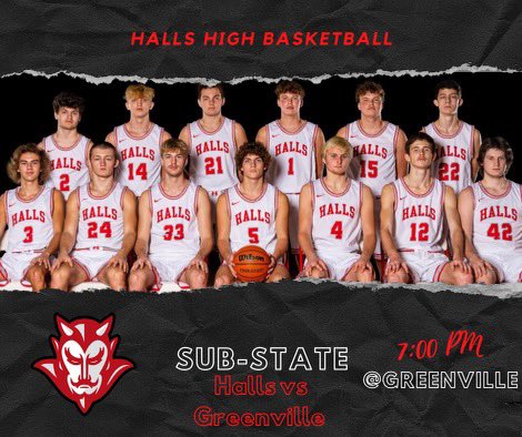 Halls Basketball tweet media