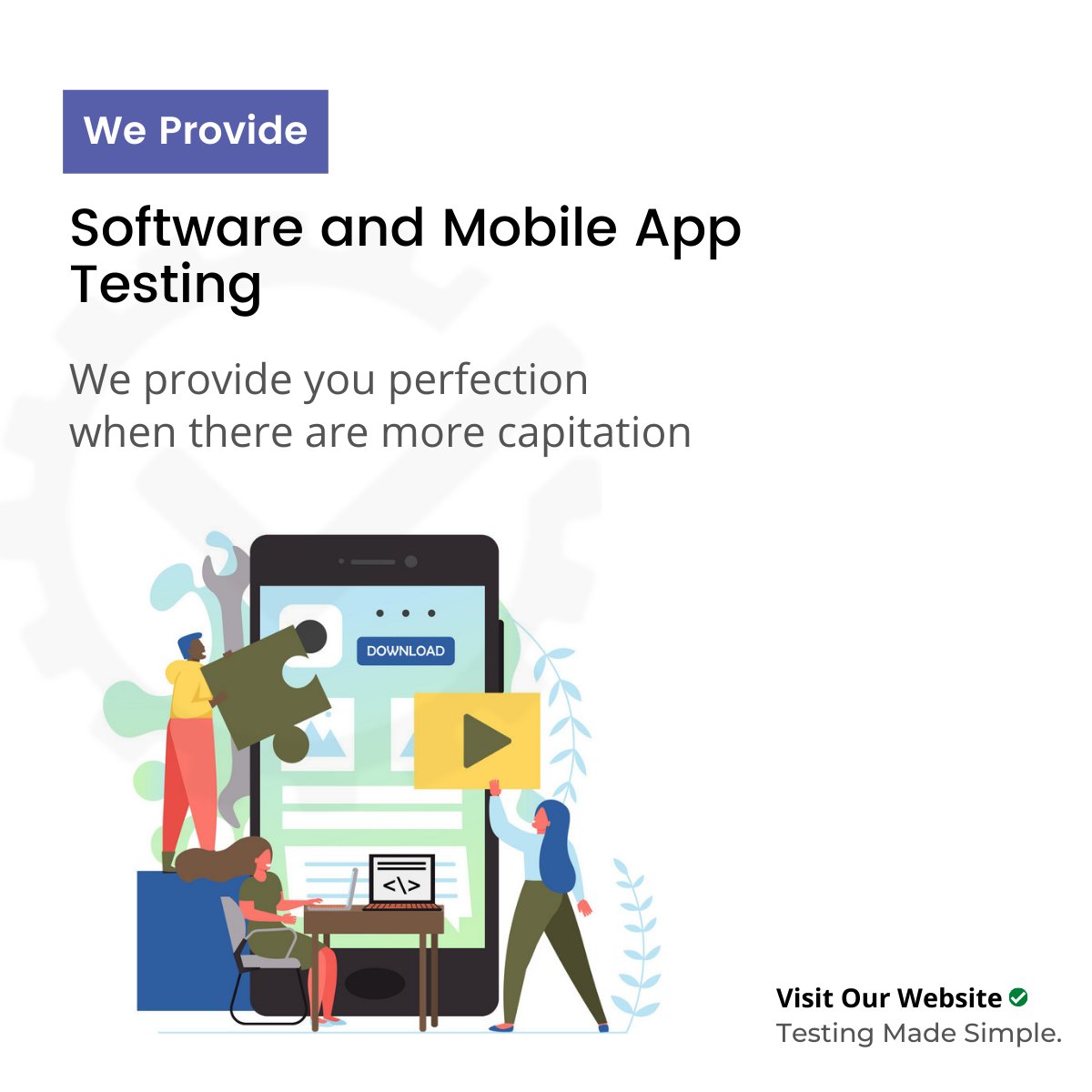 testing_simple's tweet image. TMS Provide Software and Mobile App testing
Uk Based🏴
We Offer Wide Range Of Software Testing Services Covering Various Industries
Committed To Serving Clients♥️
👇👇
testingmadesimple.co.uk
#softwaredevelopment #bugtracking #softwaretesting #testautomation #qa