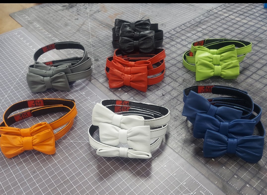 EmCityKCMO's tweet photo. Bowties Now Available!
  It maybe cold outside but have some newly made bowties here at Leathermasters!  We have many colors to choose by including green-just in time for St Patrick’s Day!  Come by and say hi, see what’s new at Leathermasters!
#leathermasters #houseofmarkus https://t.co/QZpmbsM2SM