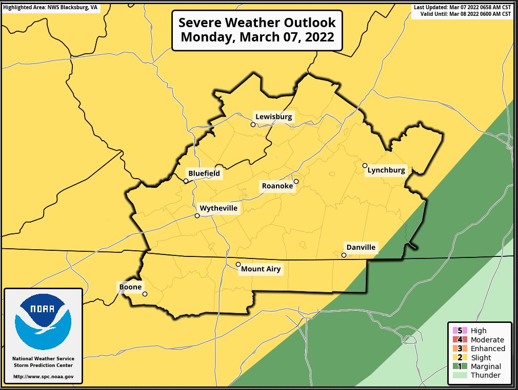 NWSBlacksburg's tweet photo. A wind advisory remains in effect until 9 pm this evening. A strong cold front will cross the Mid Atlantic region this afternoon into this evening. Scattered showers and a few thunderstorms will accompany the front. Some of the storms can contain gusty winds and heavy downpours. https://t.co/enGTElSfxn