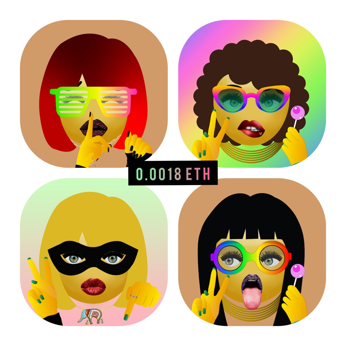 💡Did you see first #1 - #100 of the Emojist Girl collection for only 0.0018 Eth 🥳 Check the link in the description 😍

#nft #nftcollection #nftcollectibles  #digitalart #nftart #nftartist #nftdrop