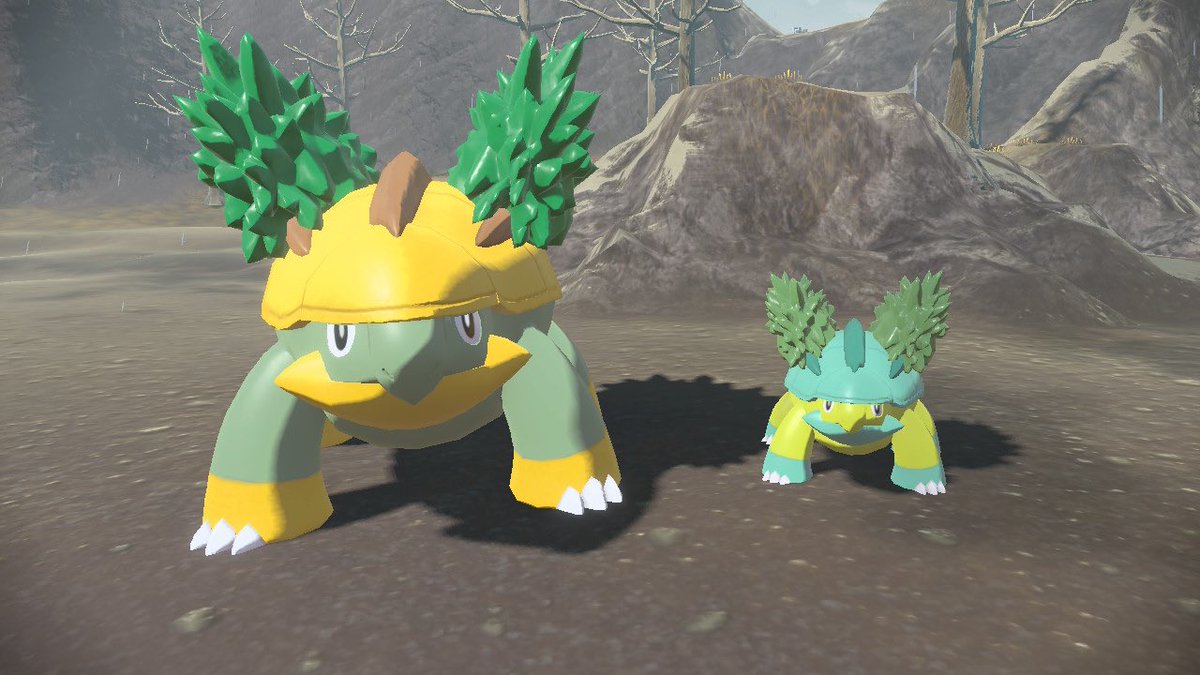 MegaMilotic's tweet image. I caught the tiniest shiny Grotle ever and I adore him 😍

#PokemonLegendsArceus #NintendoSwitch