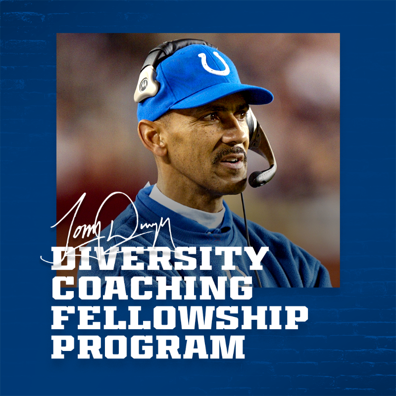 Colts's tweet photo. We are excited to announce the @TonyDungy Diversity Coaching Fellowship Program.