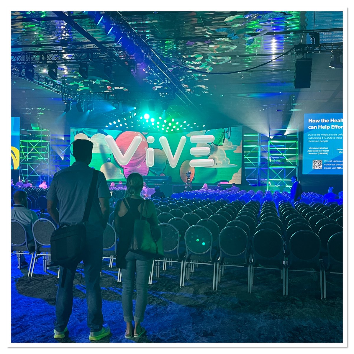 truveta's tweet photo. We're here at #VIVE2022 just before the general session starts with @richscarfo and @CHIMECEO. 

Join us tomorrow at Noon with @tmyerson on How Collaborating through COVID Created an Unprecedented Platform for #Savinglliveswithdata https://t.co/dum5qVY1Ac