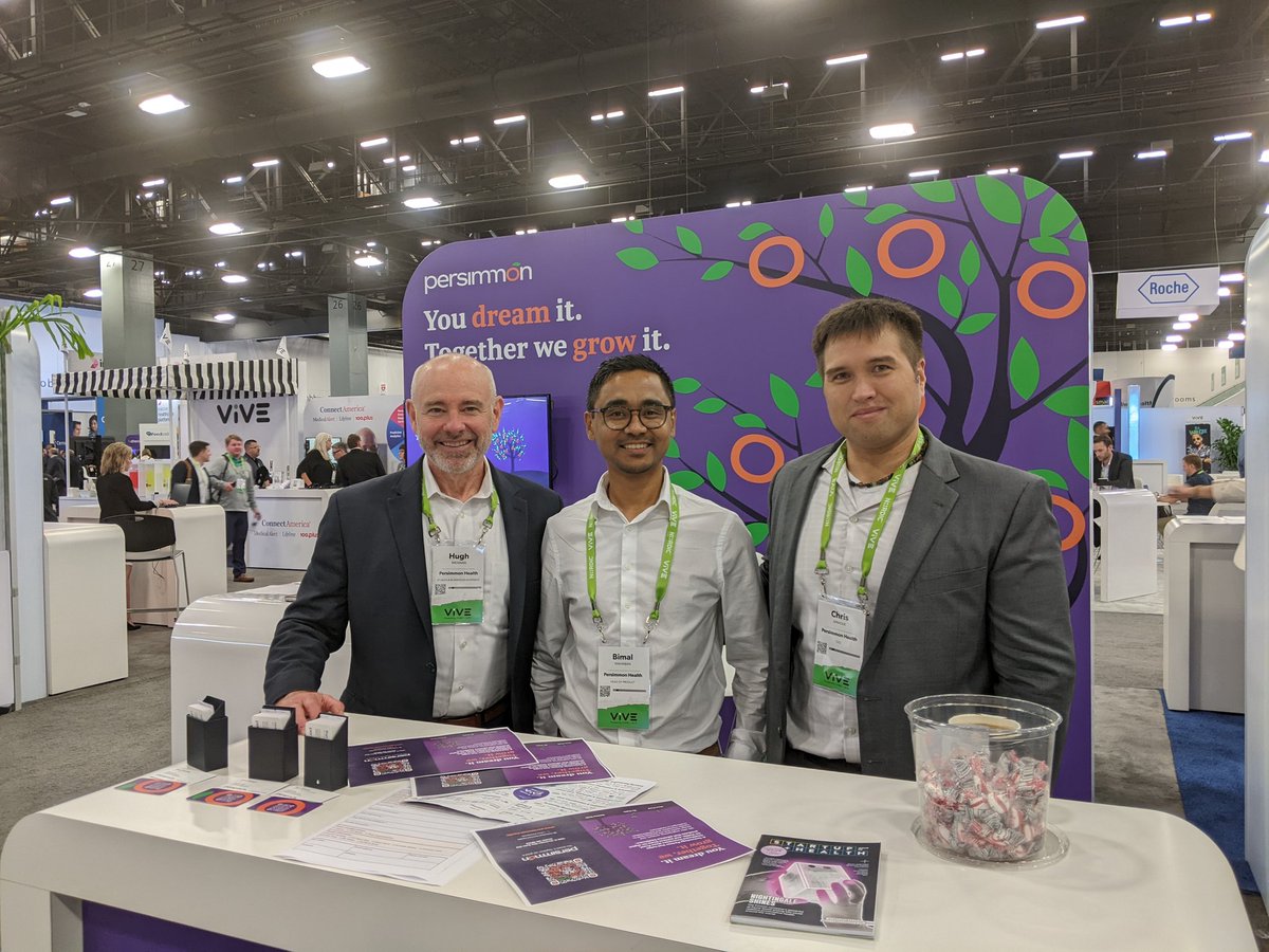 spraguer's tweet photo. Amazing innovators at #ViVE2022 , inspiring start with the @persimmonhealth crew here cc @usbrennan @bimalmaharjan https://t.co/wFHmp43fLV