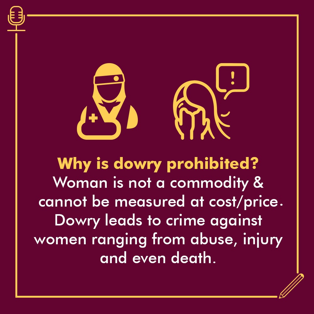 KPercepts's tweet photo. #KnowYourRights

In a country where woman is considered as goddess, taking Dowry from their family while marriage portrays them as a commodity.
Stand up against Dowry and spread only love.
#womensdayweek2022
#dowry #dowryfreeindia #dowrysystem #standagainstdowry #dowry_free_india https://t.co/iCuzzDk72r