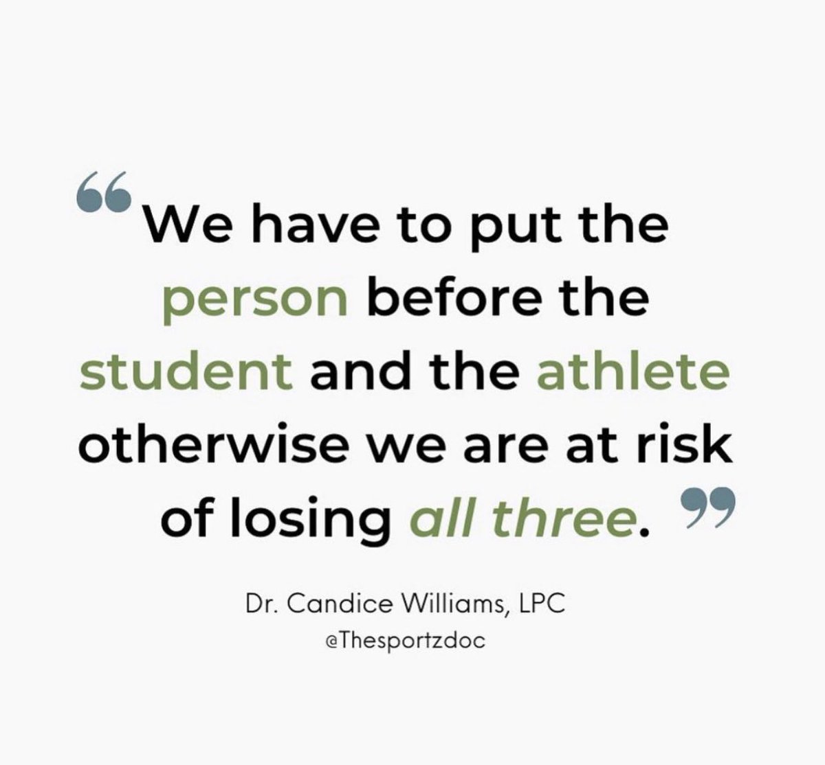 UnspokenArena's tweet photo. REPOST✨we couldn’t agree more @thesportzdoc #theunspokenarena https://t.co/cnOtMCSgnj