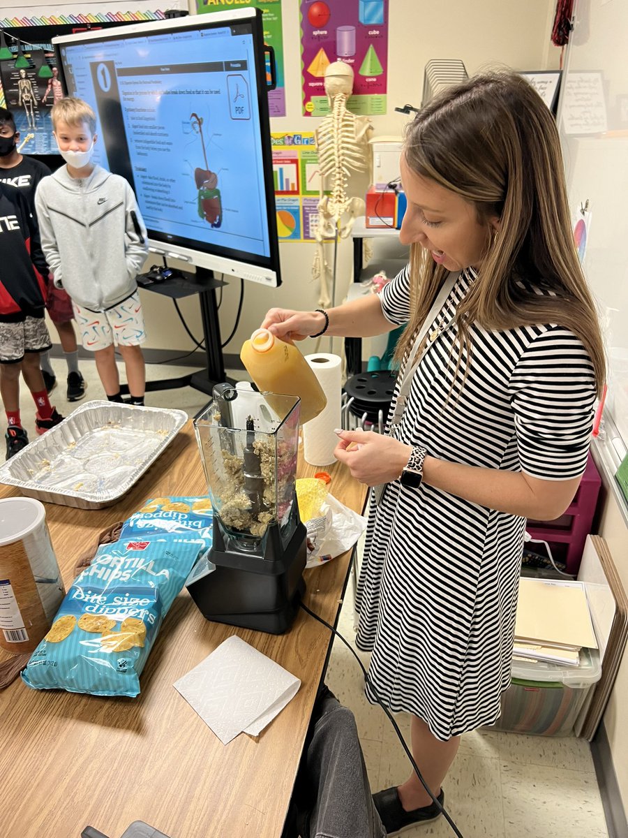 TeacherMidkiff's tweet photo. Exploring the digestive system today in Body Systems #5thgrade @teachinwithmsk @MarvinESNC https://t.co/WwOFznfgE7