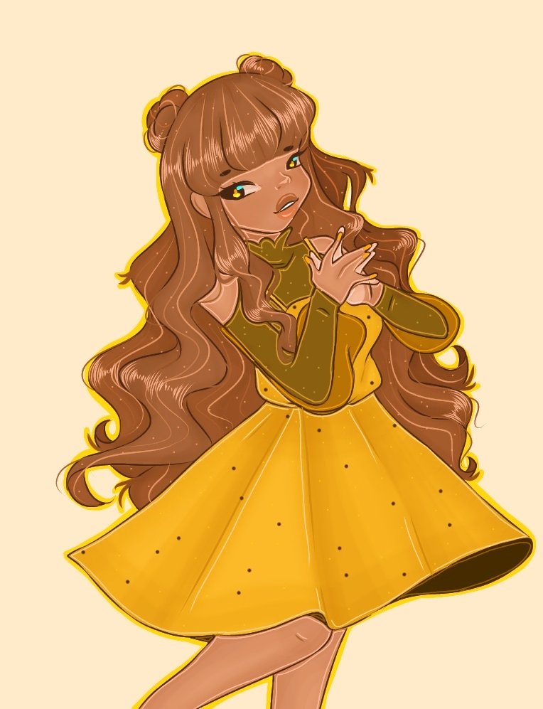 👑💛Bee💛👑
(Haven't drawn her at all this year, here's a little quick drawing of her!💛)

#artwork #art #ArtistOnTwitter #artist #digitalart #ibisPaintX #ibispaint #beeart #originalcharacter #OC #ocart