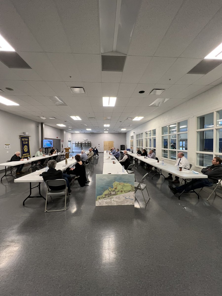 Thanks to the Woodstock Rotary for allowing #DestinationNackawic <a href="/DestinationNB/">New Brunswick / Nouveau-Brunswick</a> to share our vision on regional economic development/waterfront development. Nice to see / speak with former premier <a href="/CGAlward/">David Alward</a> #StrongerTogether #NB