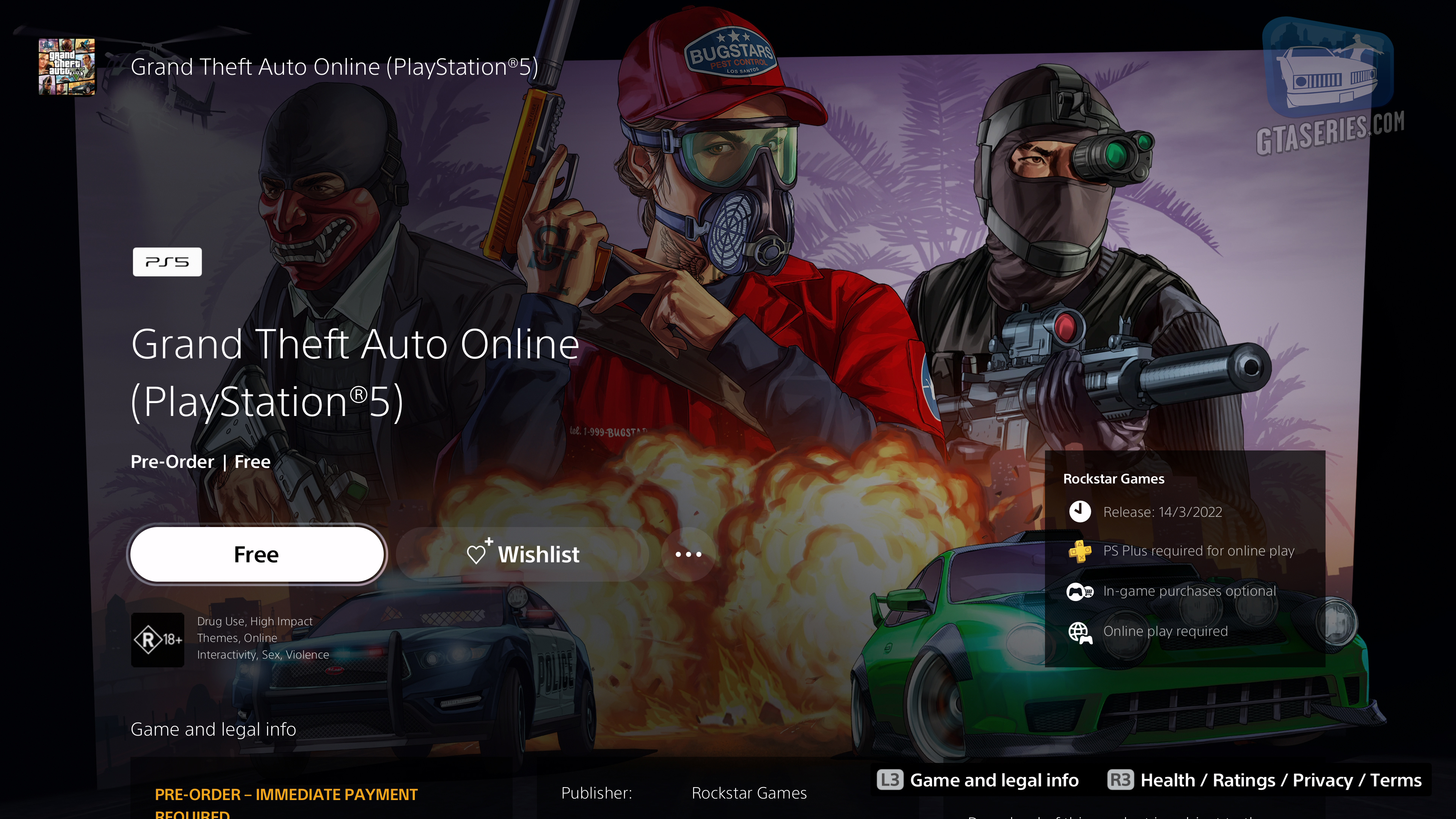 Preciso assinar o PS Plus para jogar GTA Online?