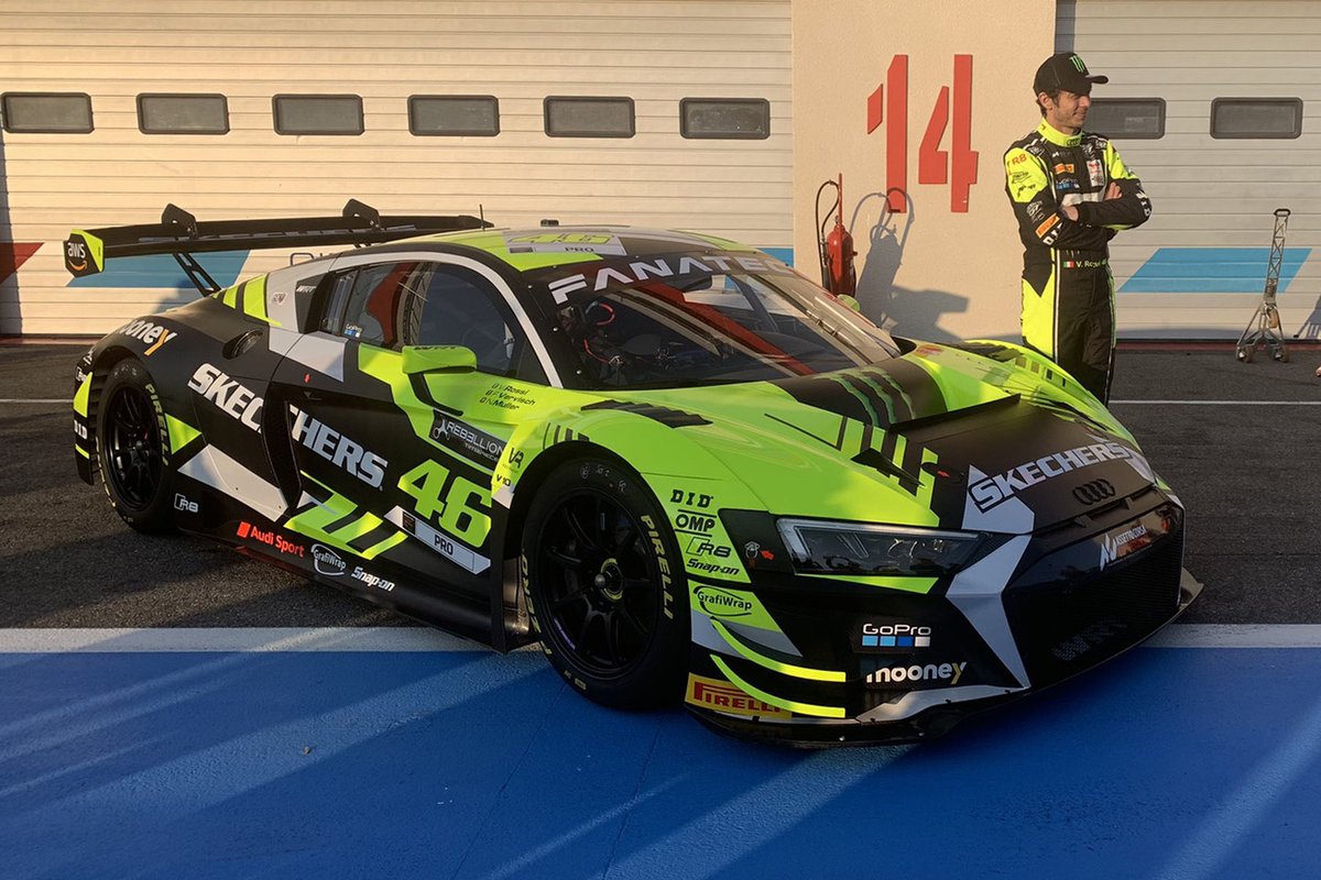 Motorsport_FR's tweet photo. 📸 Voici la livrée de l'Audi R8 avec laquelle Valentino Rossi roulera cette année en #GTWorldChEu https://t.co/9V9Ec7tpUi