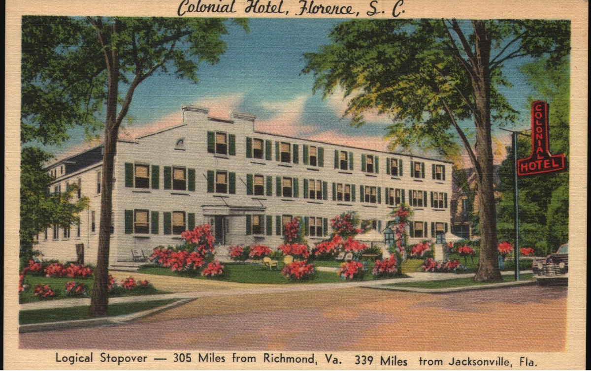 postcardpassion's tweet photo. Excited to share the latest addition to my #etsy shop: Vintage Linen Postcard Colonial Hotel Florence South Carolina 1950s https://t.co/vSjAdHdE8k #postcard #vintage #southcarolina #colonialhotel #florence #postcardpassionshop https://t.co/5Mi74tvEDx