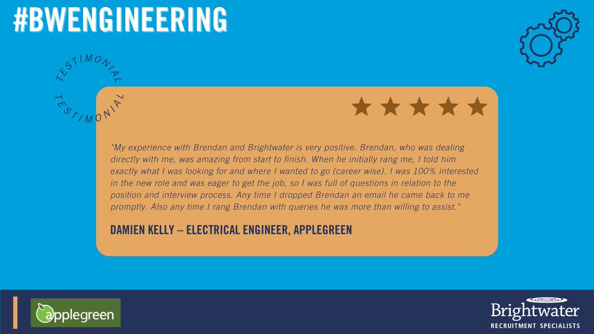 brightwater98's tweet photo. Getting #feedback during an #interviewprocess is vital. Brendan Rogers of #BWEngineering is always mindful of that when working with #engineeringprofessionals & those he works with are appreciative.
For the best #engineeringjobs visit https://t.co/sCGzjUdNIf
#EngineersWeek2022 https://t.co/4ROtwOJi3o