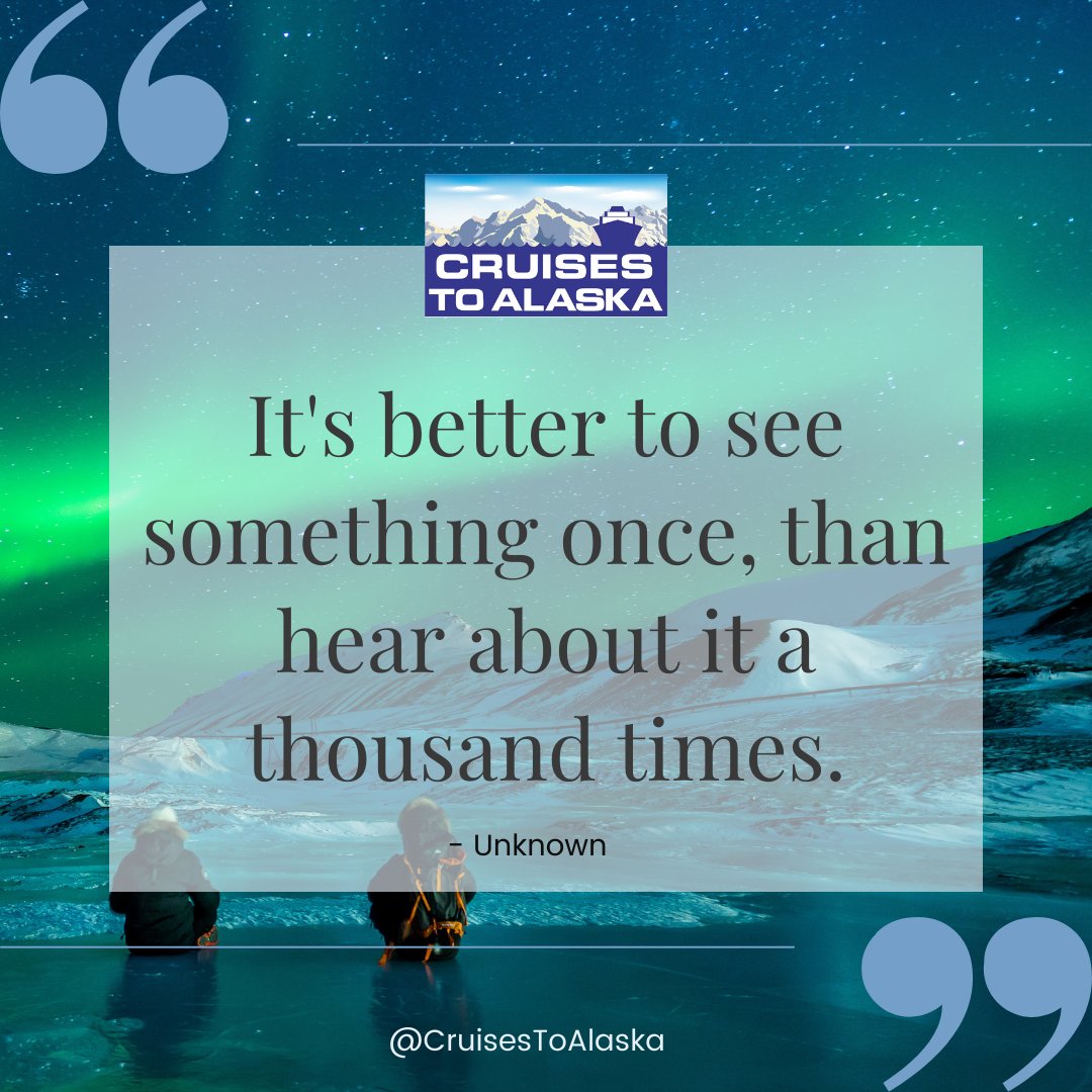 cruisestoalaska's tweet photo. Take the trip! You won't regret it. ๐ป ๐ ๐ข
#MondayMood #Travel #Vacation #Cruise #Explore #UnitedStates #Alaska #CruiseAlaska #LandAndSea #CruisesToAlaska https://t.co/4vGquJ2ich