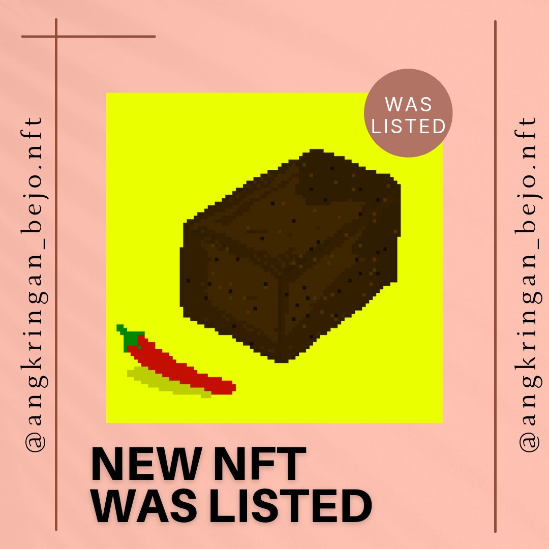 UniverseNFT4's tweet photo. NEW INDONESIAN🇮🇩 FOOD NFT✅
Tahu Bacem in 8bit image🍡⬇️
https://t.co/t0ewx0ujRa
Hope you like it😲😲😲
#Indonesia 
#NFTGiveaway 
#NFTCommunity 
#nftcollector 
#NFT https://t.co/9w395fwBLc