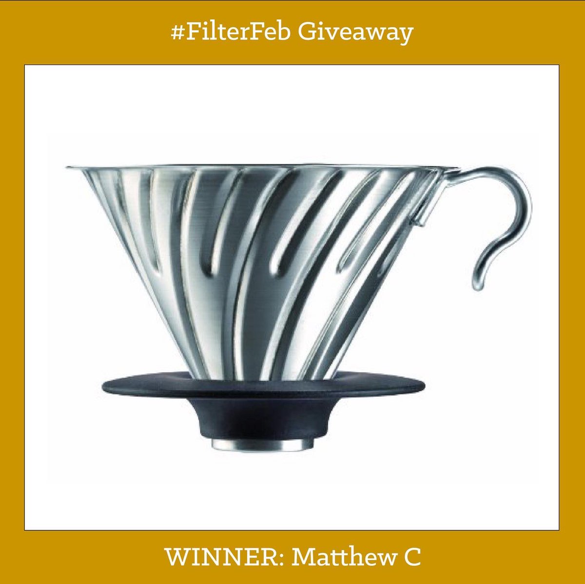 CarvetiiCoffee's tweet photo. A huge thanks to everyone who took part in our #FilterFeb Giveaway 😁

We have picked three winners at random and their prizes are being sent this week 🏆🏆🏆

This month we’re giving away a Roastery Tour 😁 https://t.co/Bg3saN2nEm