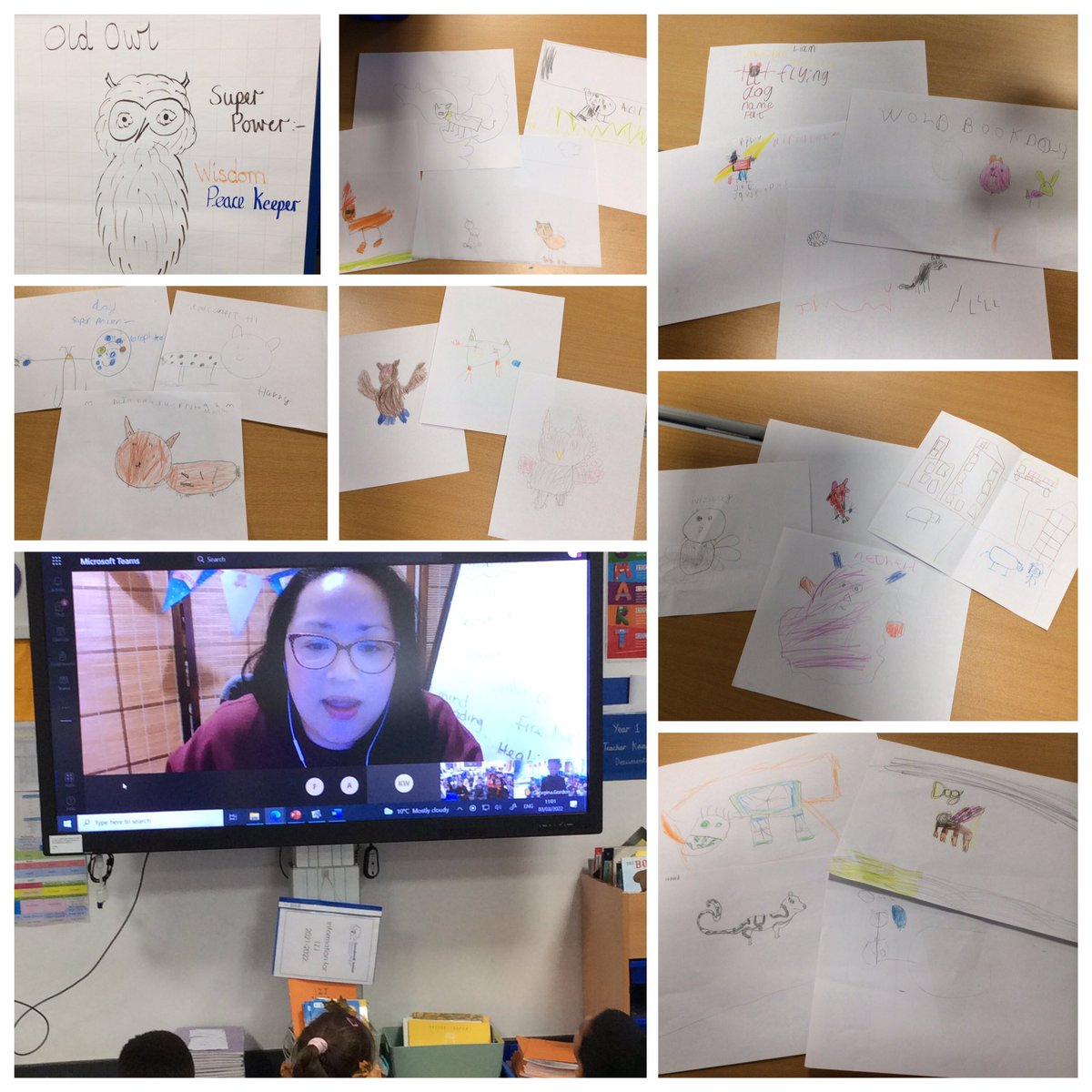 MrsDulwich's tweet photo. 1ZJ Celebrating World Book Day 2022!
We had an amazing live author workshop with the incredibly Maisie Chan. We got to create a thirteenth Chinese Zodiac Animal. We choose an Owl who’s super power was to use words of wisdom to bring peace to the world. https://t.co/84dW30NaXo