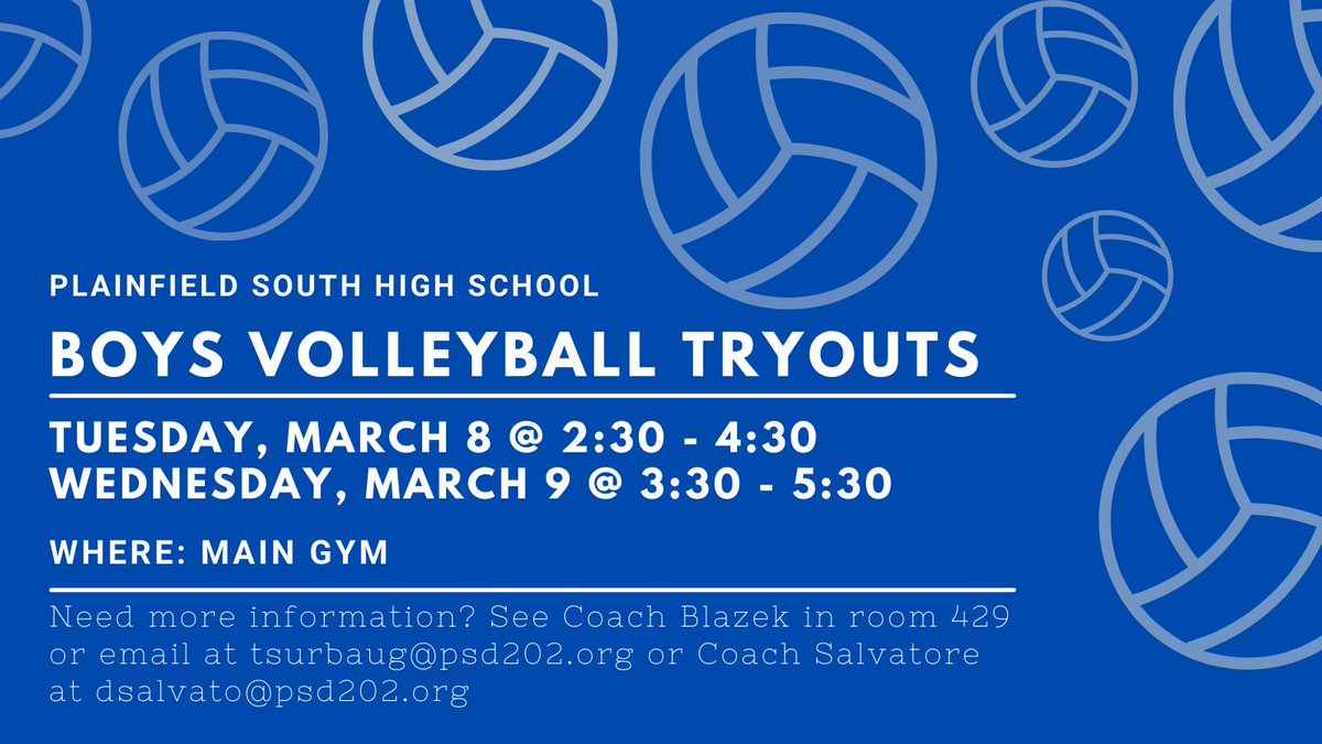 psdsalvatore's tweet photo. Make sure you register before tryouts tomorrow! https://t.co/jSWd0t8vP4 @PSHSBoysVball @CoachFaraj @mssurbaugh https://t.co/2UHZKoKSHD