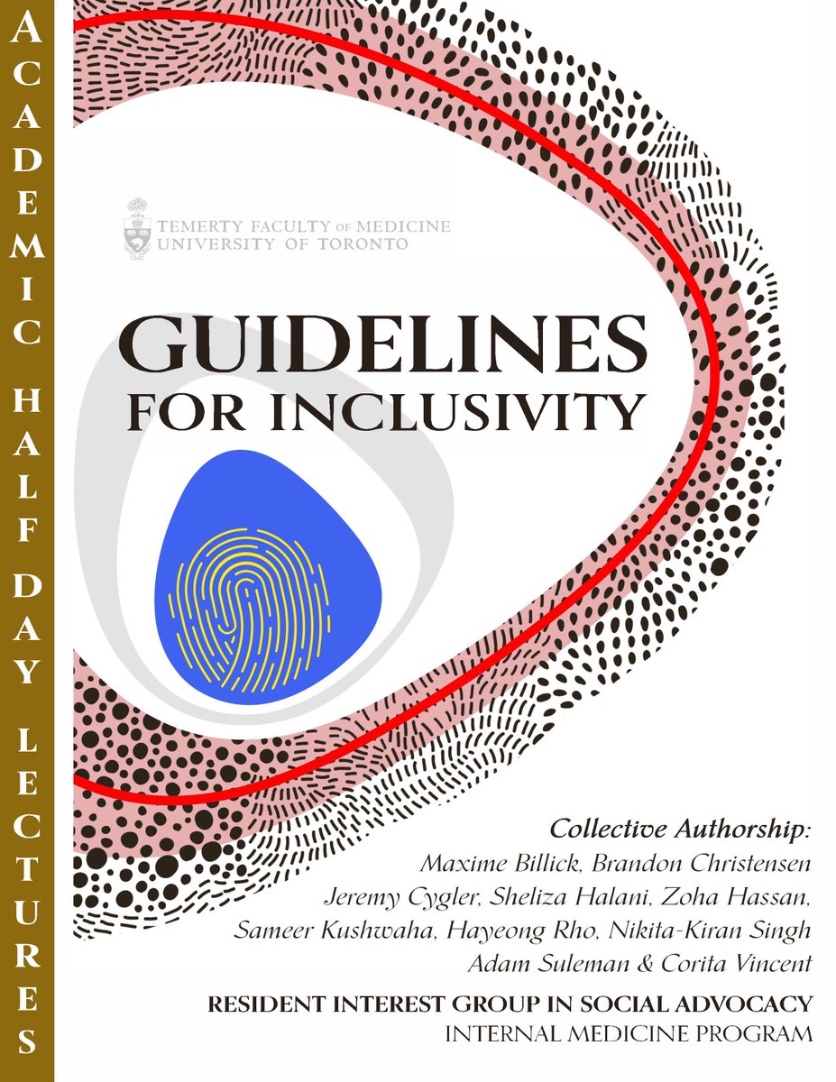 RicharLisa's tweet photo. Congrats to the Internal Medicine Resident Interest Group in Social Advocacy for launching this guide to creating more inclusive curricula in #MedEd. I love it! Also really appreciate the section on principles of use and the authorship as a collective.
https://t.co/urzFU4bj0E https://t.co/YVOtENw4ls