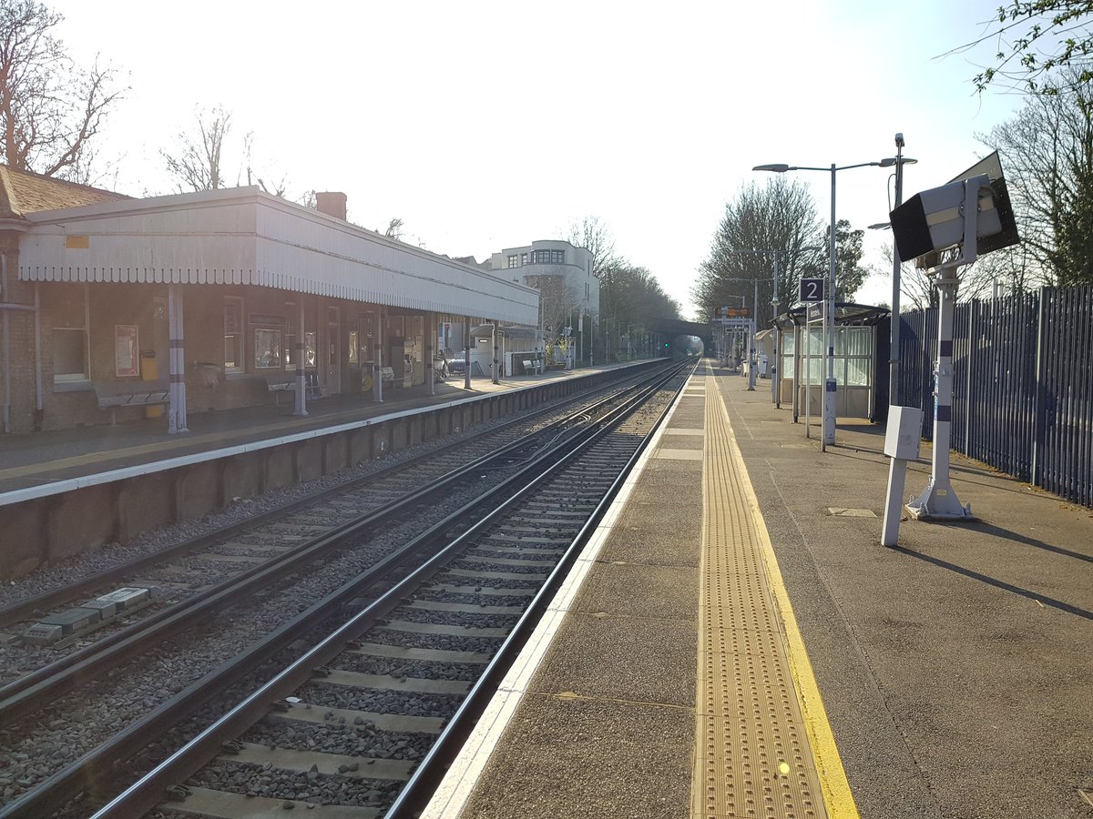 Westcombe Park: opened the year after the railway between Charlton and Greenwich; nearby is the southern portal of the Blackheath Tunnel, and one of London's only foot crossings over a railway #WestcombePark #alphabeticalLondon #trains #Southeastern #Thameslink #Greenwich #London