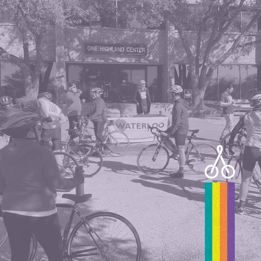 WaterlooCounsel's tweet image. Hill Country Ride for AIDS is back and our team Waterloo – Yasss Qween is ready to roll! Help us reach our goal and continue to provide affirming mental health care to those affected by HIV. 
p2p.onecause.com/hcra2022/team/…