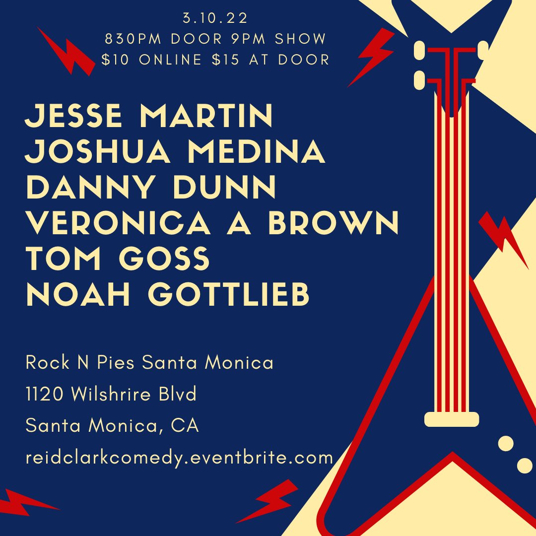 Second Thursdays of the month we are in #santamonica with an all star line up of comedians #standupcomedy #santamonicaevents #broadwaycomedywest #thursday #comedy