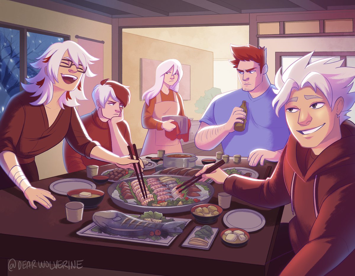 A piece of the Todoroki fam I did for the Endeavor zine last year!