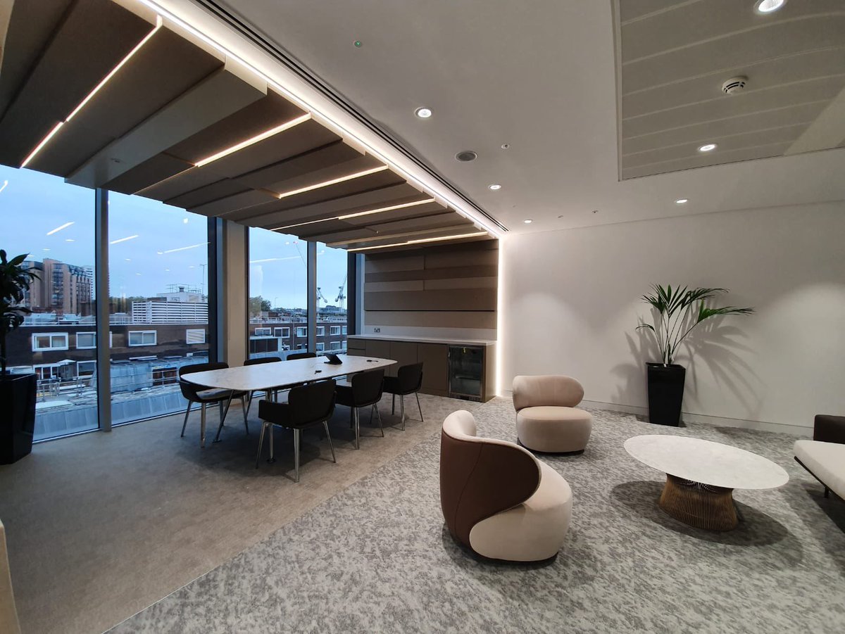 cap_powerdata's tweet image. Completed Project!

Great effort by the team at Capital Power &amp;amp; Data for main client Saudi Aramco 

Installing the Power, data and lighting at their Portman Square Offices. 

#power #data #interiorfitout #electricalcontractor #lighting