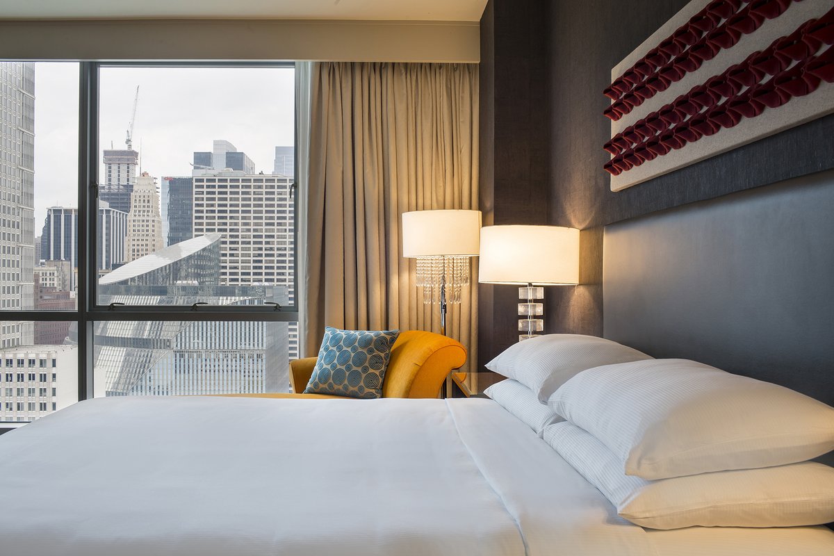 "Highly recommend! The location is fantastic—close to most things in the Loop and the Magnificent Mile. Right near the river. Our room was quite large, especially for a big city hotel. We had an end room, which featured beautiful picture windows with great views."
