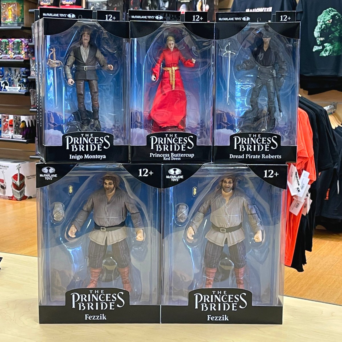 DorksideBoro's tweet photo. "#Inconceivable!"
#McFarlaneToys 1st Wave of #ThePrincessBride are In Store @theavenueboro! Including #Westley; #DreadPirateRoberts, #PrincessButtercup, #InigoMontoya, &amp; #Megafig #Fezzick! #PreOrder #AsYouWish!

#dorksidetoys #andrethegiant  #actionfigures #mcfarlane #toystore https://t.co/gScHLeGy43