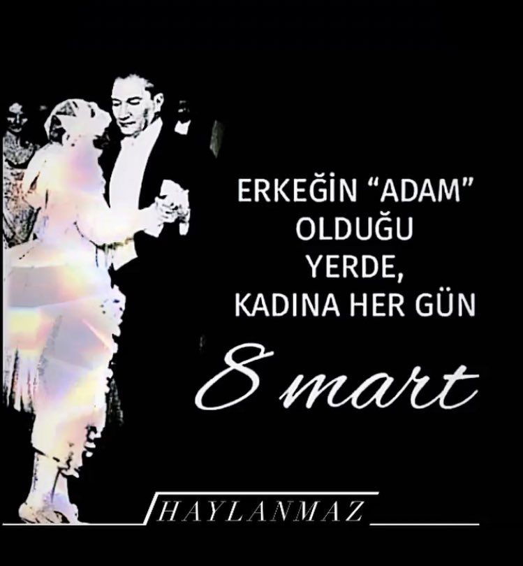 Erkeğin “ADAM” olduğu yerde, Kadına her gün 8 Mart

#8Mart #KadinlarGunu