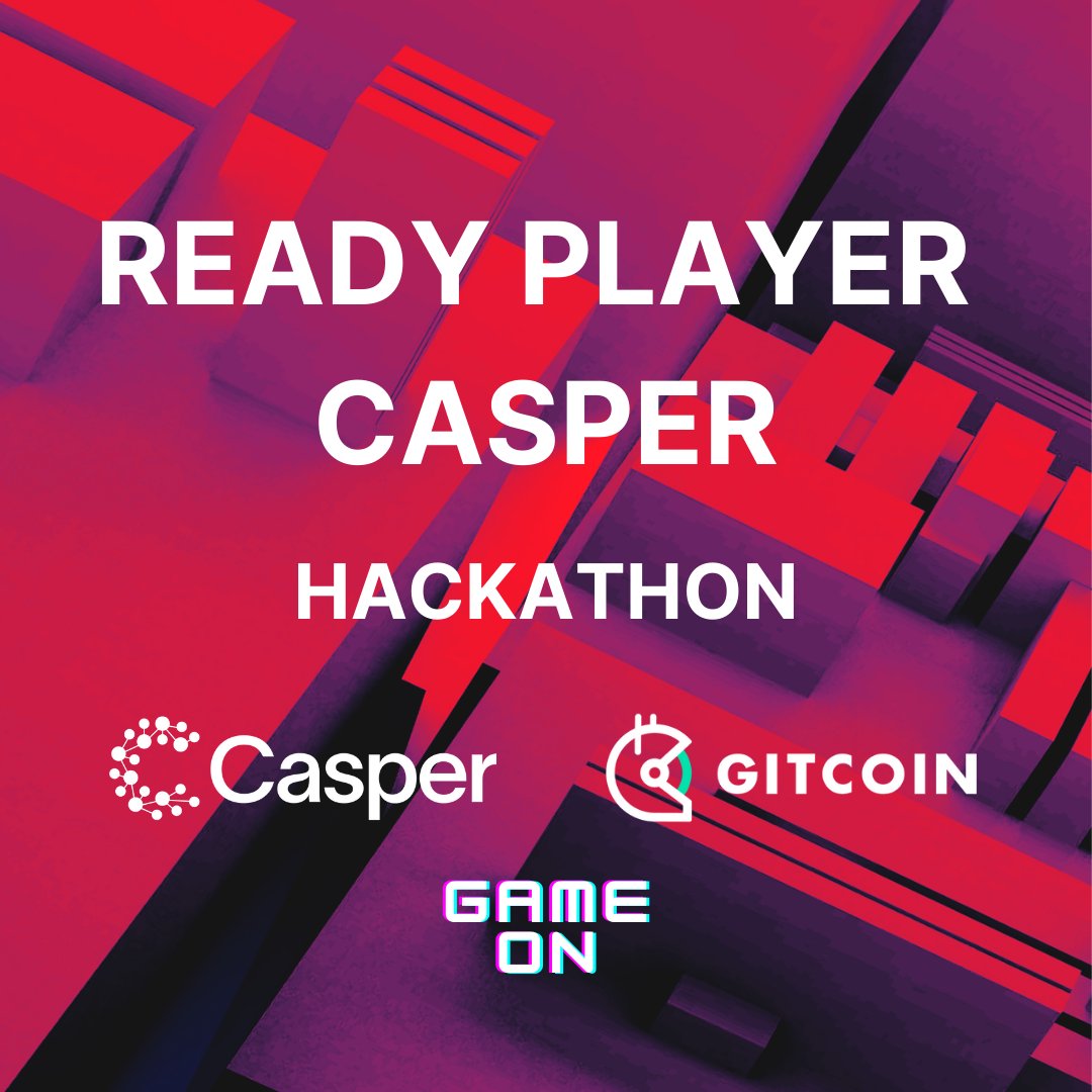 The Casper Network hackathon titled "Ready Player Casper" will begin March 15th 2022! Join now for a chance to win part of a 100K prize pool for the top projects built on Casper!