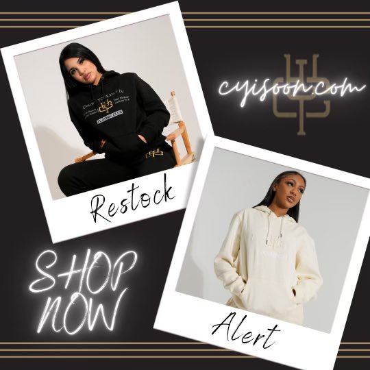 BigCyi's tweet photo. RESTOCK ALERT 🚨

#countyourselfin #soon #mondaymotivation #sweatsuits https://t.co/VaFnt4wEHR