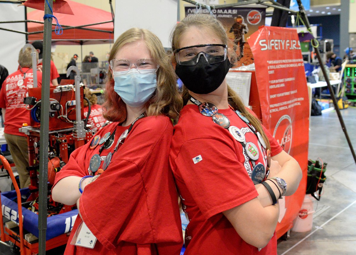 In honor of #WomensHistoryMonth check out the FUTURE of engineering: Megan and Danielle of <a href="/FRC1523MARS/">FRC Team 1523 MARS</a>. Over the weekend, 36 <a href="/FIRSTweets/">FIRST</a> teams descended on the PBC Convention Center to test their robots in the <a href="/SouthFloridaFRC/">South Florida FRC</a>. #FPLCares #morethanrobots #InternationalWomensDay