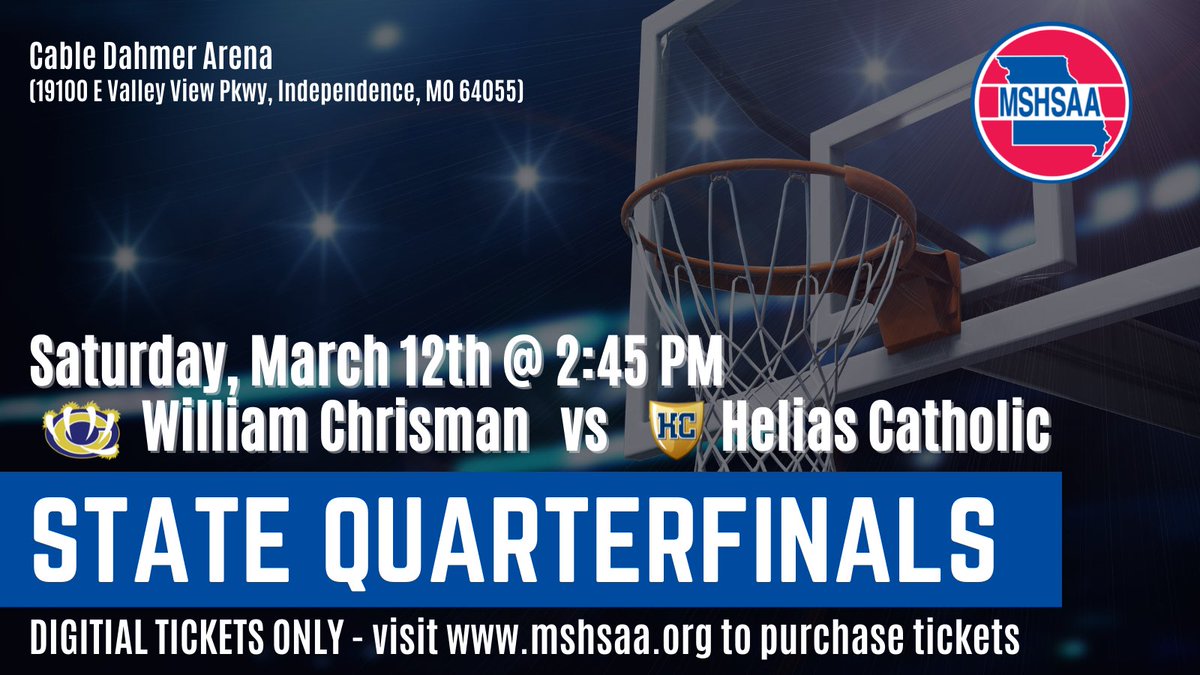 First 250 <a href="/ChrismanBears/">William Chrisman</a> students that come to the game on Saturday will receive a free entry and free t-shirt compliments of <a href="/ISDSchools/">Independence School District</a> and <a href="/WcBoosterclub/">WC BoosterClub</a>