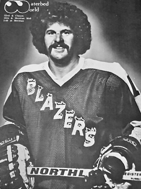 #MustacheMonday Steve West of the Oklahoma City Blazers led the CHL in scoring in 1976/77 with 96 points and had a heck of a stache + fro combo!