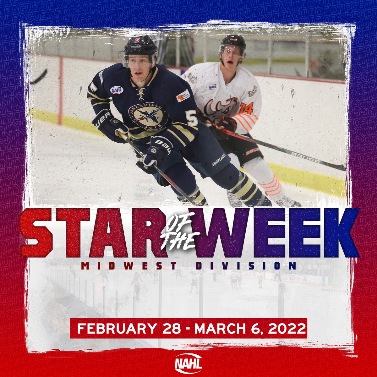 #NAHL <a href="/BauerHockey/">BAUER Hockey</a> Midwest Division Star of the Week for February 28-March 6, 2022: Will Troutwine, Defenseman, <a href="/JanesvilleJets1/">Janesville Jets</a> nahl.com/news/story.cfm…