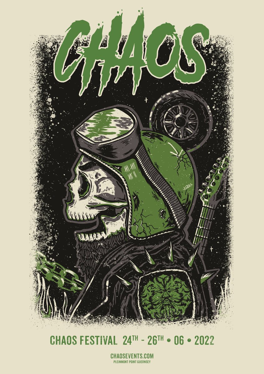 Chaos is coming! Get your tickets now. With @dubwarofficial headlining, <a href="/Tspoonriverneck/">Brettspoonriverneck</a>  returning &amp; <a href="/flashmobjsy/">FlashMob</a>'s final gig it's gonna be a big one! #burnouts #chillieating #sillygames #strengthchallenges #barjenga #tattoocompetition #bikes #bands #beers #nobullshit #Guernsey